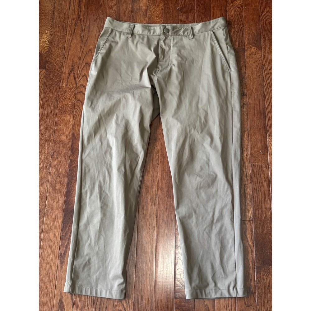 Rhone‎ Commuter Pants Mens 33 Brown Flat Front Performance Trousers